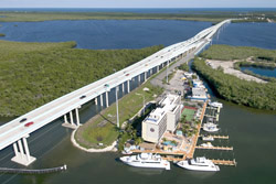 The first major span on the Overseas Highway going south from the Florida mainland is the new Jewfish Creek Bridge.