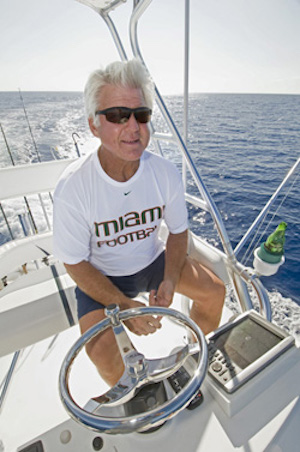 Each year, Jimmy Johnson combines two of his favorite sports, football and fishing, in the Florida Keys.