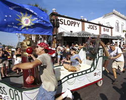 The festival's oldest and most famous event, the Conch Republic Red Ribbon Race, is to take place April 26. Photo by Mike Hollar/Florida Keys News Bureau